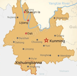 Yunnan map